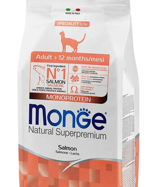 Monge Monoprotein Adult Cat Salmon Natural Superpremium Monoprotein Adult Cat Salmon 1.5Kg