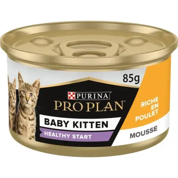 Purina Pro Plan Mousse Baby Kitten Riche en poulet 85g