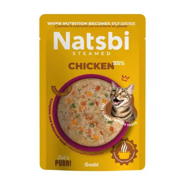 Natsbi Steamed Poulet Pour Chat 80g