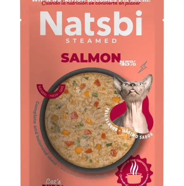 Natsbi Steamed Saumon Pour Chat 80g