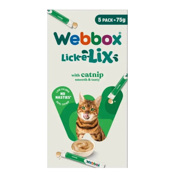 Webbox Lick-e-Lix with Catnip Cat Treats 75g